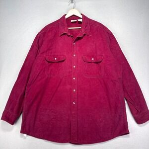 VTG Five Brother Flannel Shirt Mens 2XL Tallman Red Long Sleeve Chamois Workwear